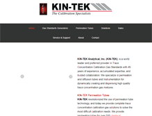 Tablet Screenshot of kin-tek.com